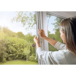 Outlet Tesa IS Pollen- & Insektengitter für bodentiefe Fenster, anthrazit, 1,2x2,4m