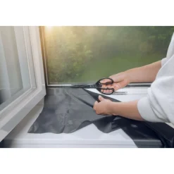 Outlet Tesa IS Pollen- & Insektengitter für bodentiefe Fenster, anthrazit, 1,2x2,4m