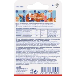 Clearance Tesa Klebestreifen transparent Glas 8 Stück Traglast 8 x 1 Kg