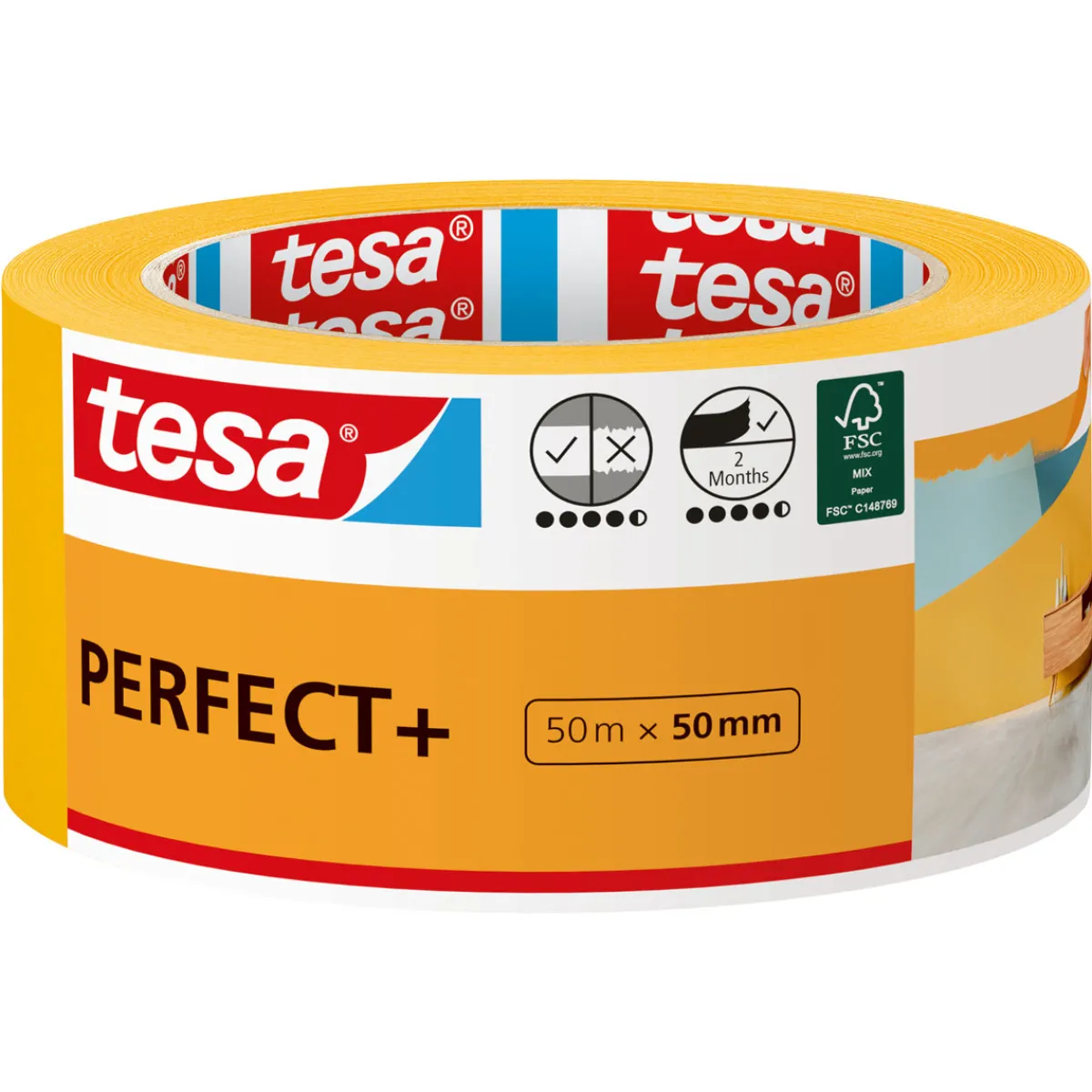 Discount Tesa Malerband Perfect+ 50m x 50mm