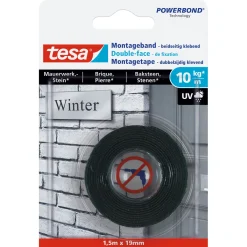 Discount Tesa Montageband für Mauerwerk 1,5 m x 19 mm Traglast 10 kg