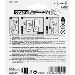 New Tesa Powerstrips Klebehaken Transparent