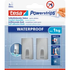 Discount Tesa Powerstrips Waterproof Haken Small Metall rechteckig