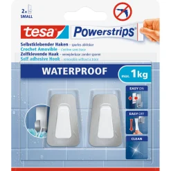 Outlet Tesa Powerstrips Waterproof Haken Small Metall und Plastik