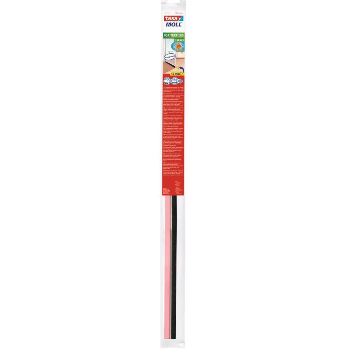 Sale Tesa Türdichtschiene transparent für Textilböden für Spalten bis 15 mm 1mx43mm