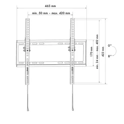 Schwaiger Tilt 2 TV-Wandhalter 81-190cmNeigbar, max. 35kg