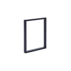 New Tischbein Rechteck schwarz matt 71 x 59 x 3 cm