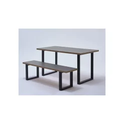 New Tischbein Rechteck schwarz matt 71 x 59 x 3 cm