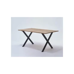 Clearance Tischbein X-Form schwarz matt 71 x 77,5 x 3 cm
