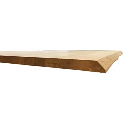 Clearance Tischpl Eiche 2 Laengsk Baumkante roh gezinkt 0 x 800 x 26 mm