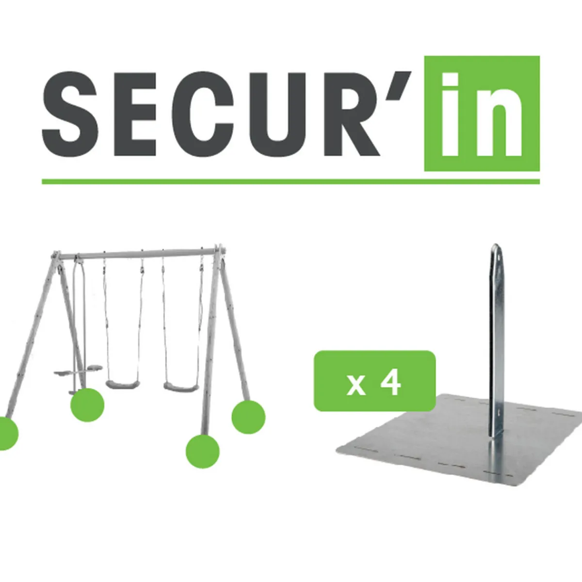 New Trigano Metall-Schaukelbefestigung Secur In