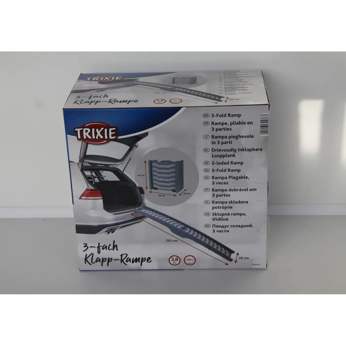 Clearance Trixie Klapp-Rampe 3-fach klappbar grau