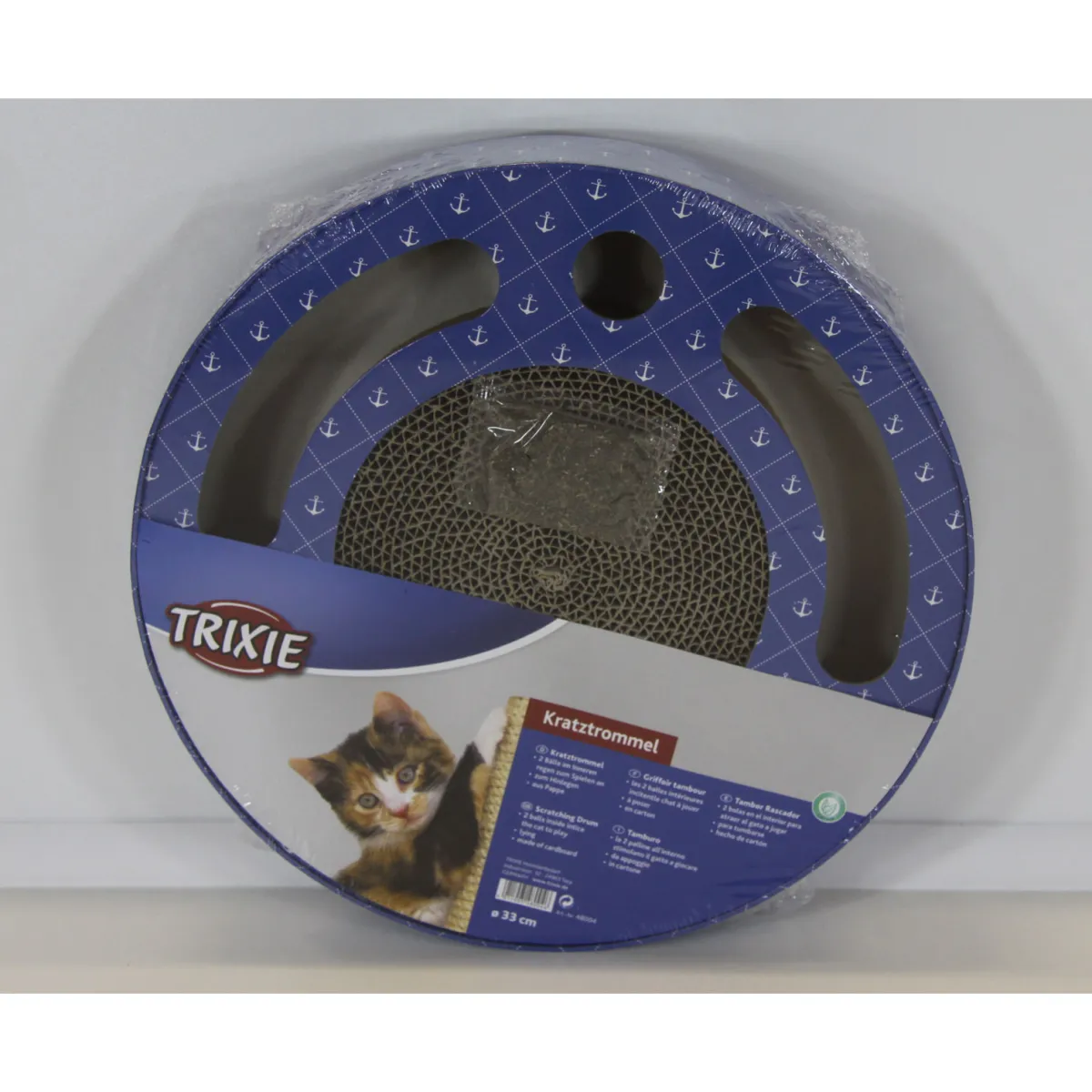 Discount Trixie Kratztrommel mit Spielzeug 33 x 5,5 cm