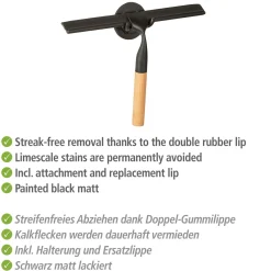 Best Wenko Turbo-Loc Badezimmerwischer Bambusa