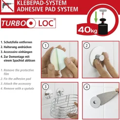 Discount Wenko Turbo-Loc Handtuchring Orea ShineEdelst