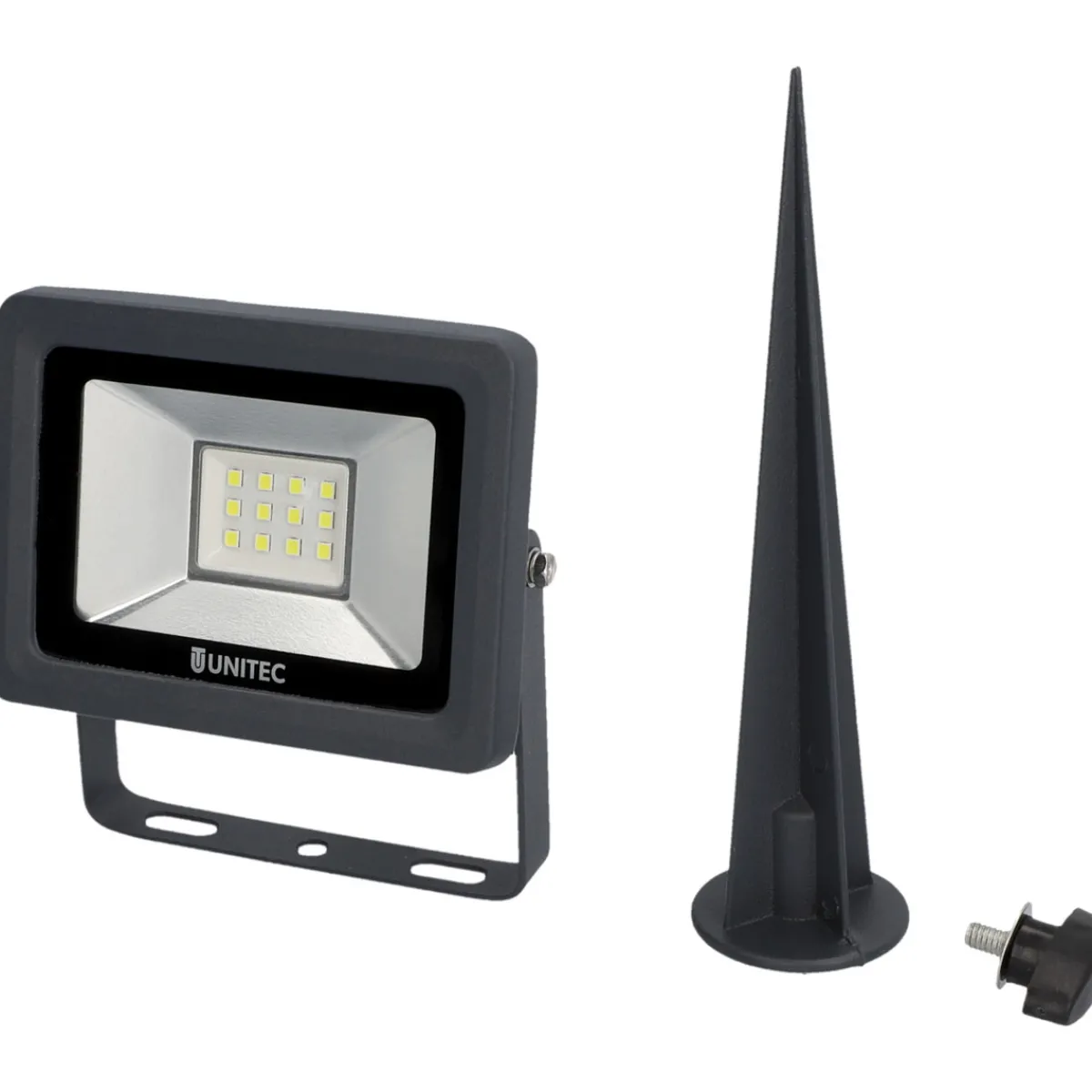 Discount Unitec LED Strahler mit Erdspiess 10W 800 lm