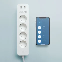 Best Unitec WIFI Steckdosenleiste Smart 4fach inkl 2xUSB weiß