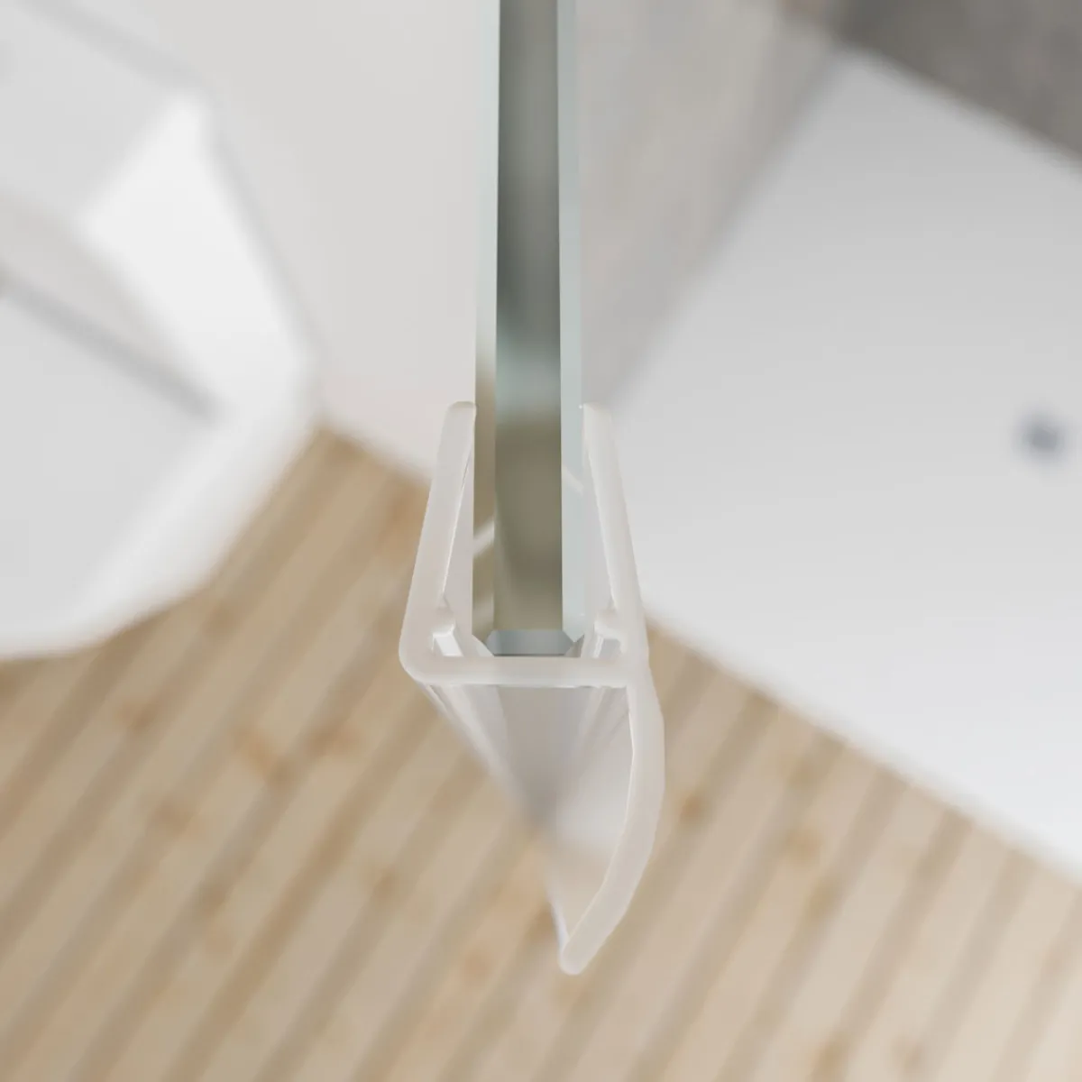 Sale Schulte Universal Dichtleiste senkrecht für DK5,6,8 mm / 2000 mm Breite Dichtelippe 12