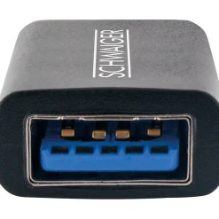Schwaiger USB 3.1 Adapter 3.1 C Stecker - USB 3.0A Buchse