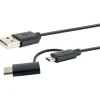 Sale Schwaiger USB 3.1 A-kabel C St./2.0 Micro B St -2.0 A St. 1m sw