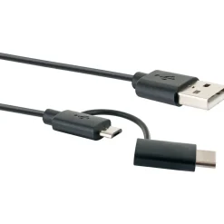 Sale Schwaiger USB 3.1 A-kabel C St./2.0 Micro B St -2.0 A St. 1m sw