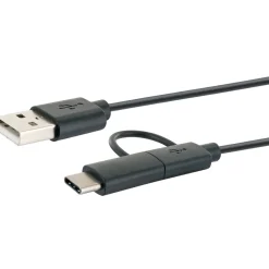 Sale Schwaiger USB 3.1 A-kabel C St./2.0 Micro B St -2.0 A St. 1m sw