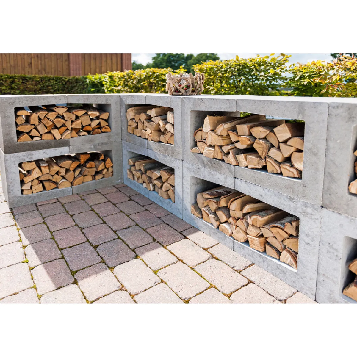 Outlet Diephaus U-Stein-Ecke grau 40/40/40 cm