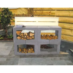Online Diephaus U-Stein grau 40/40/40 cm