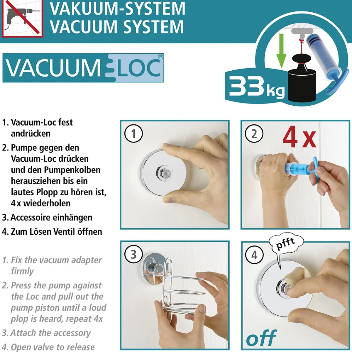 Discount Wenko Vacuum-Loc Haartrocknerh. Milazzoschwa.