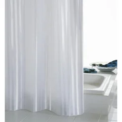 Best Valblue Duschvorhang Noble Textil 120 x 200 cm weiß