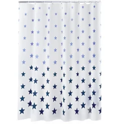 Online Valblue Duschvorhang Stella Folie 180 x 200 cm blau