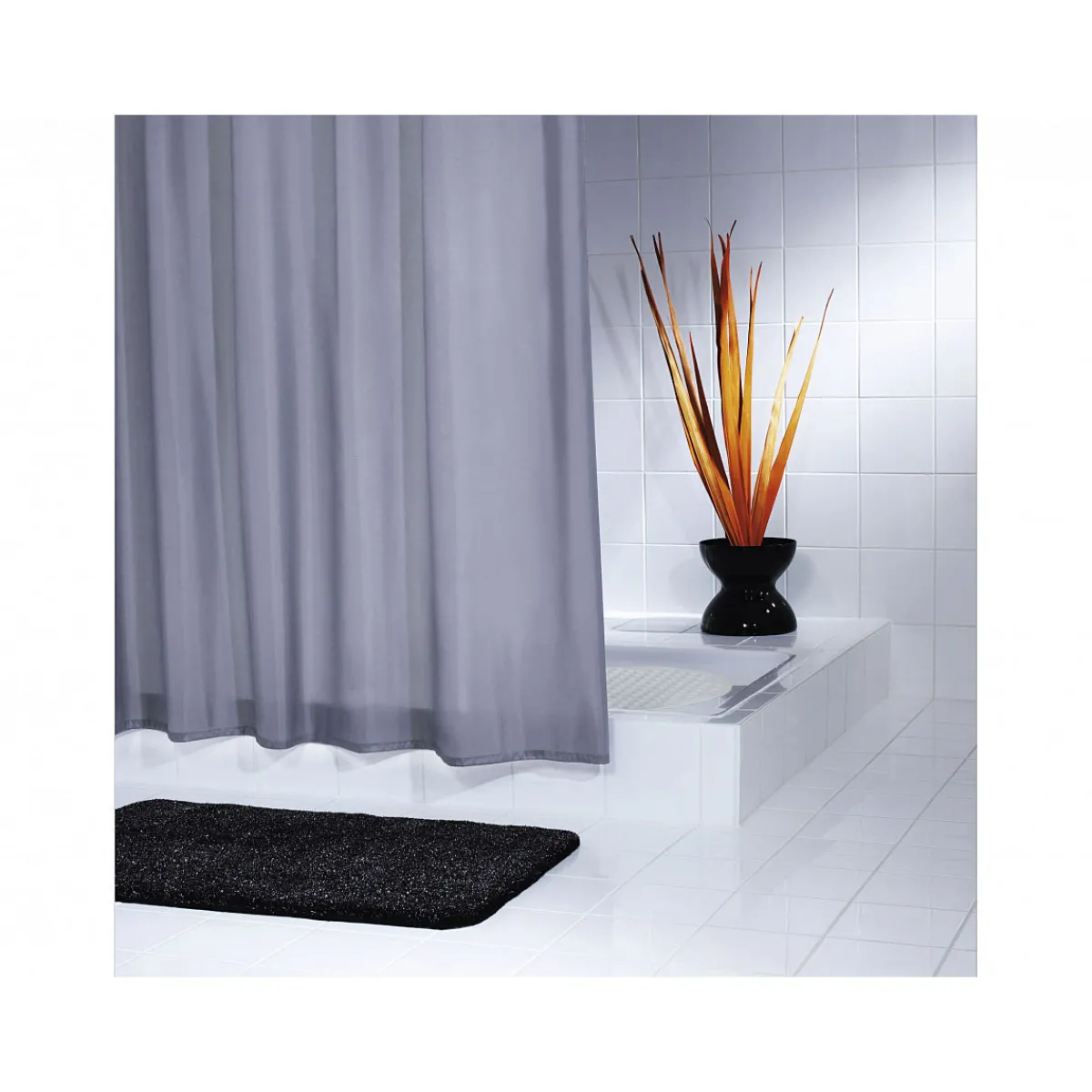 Best Valblue Duschvorhang Textil 180 x 200 cm weiß