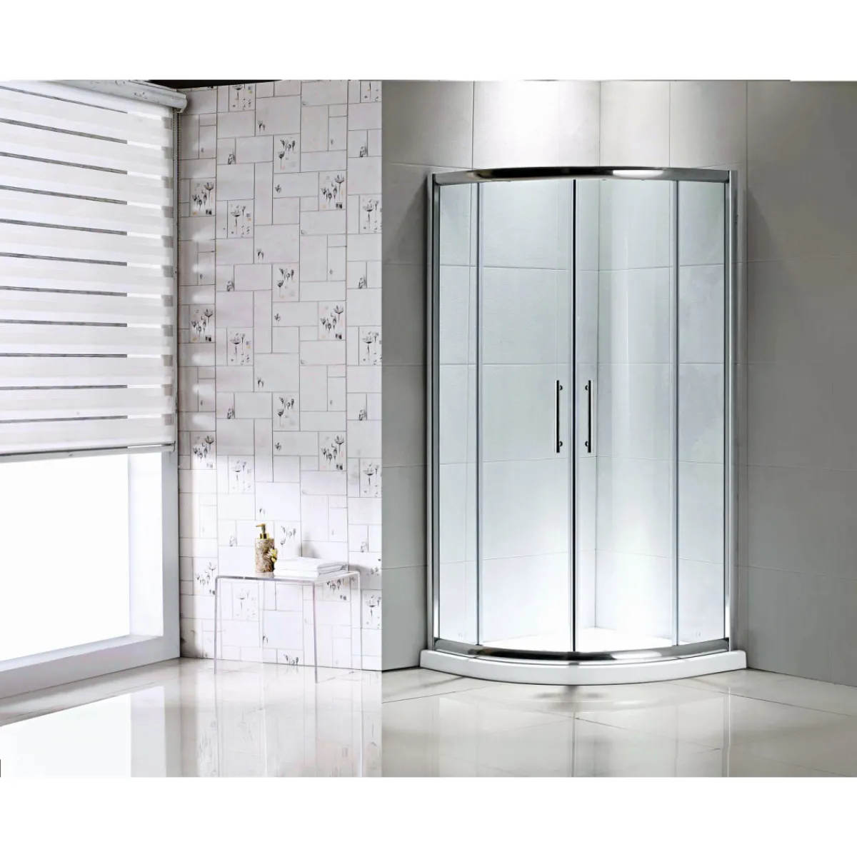 Sale Valblue Runddusche Ronda für Duschwanne mit 550 mm Radius chromoptik