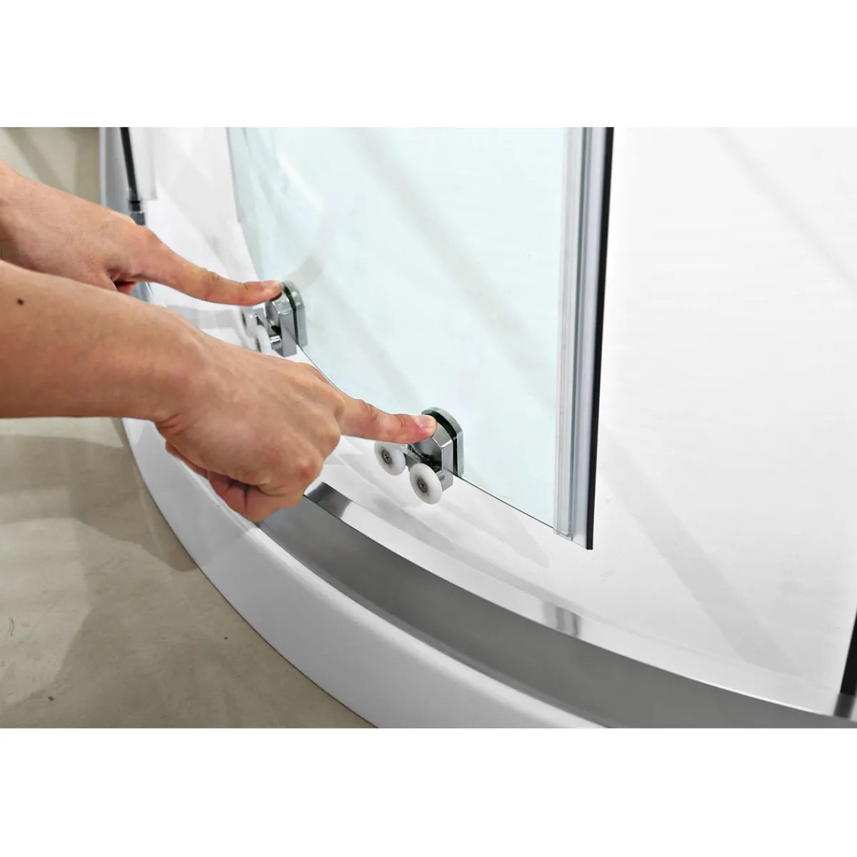 Sale Valblue Runddusche Ronda für Duschwanne mit 550 mm Radius chromoptik