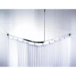 Online Valblue Universal-Vorhangschiene Bruck, ca. 90x90x90 cm, Farbe: Chromfarben glänzend