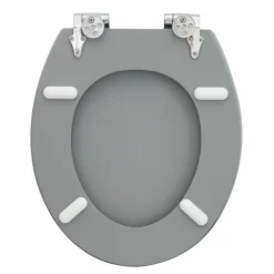Valblue WC-Sitz Cement Betonoptik MDF-Holzkern Absenkautom. Metallscharn.
