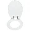 New Valblue WC-Sitz Wood MDF-Holzkern Absenkautomatik Metallscharniere verchromt