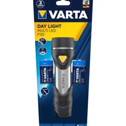 Clearance Varta LED-Taschenlampe Day Light Multi LED F30 mit Batterien schwarz