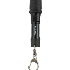 New Varta LED-Taschenlampe Key Chain 16701 mit Batterien schwarz