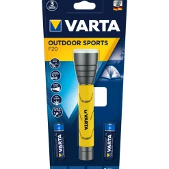 Online Varta LED-Taschenlampe Outdoor Sports F20 mit Batterien gelb