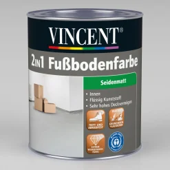 Online Vincent 2in1 Fußbodenfarbe weiß 750 ml