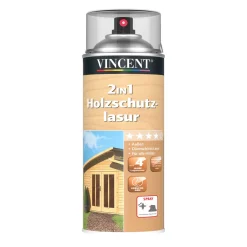 Best Vincent 2in1 Holzschutzlasur Spray palisander 500 ml