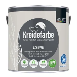 Vincent Natura Kreidefarbe Schiefer matt 2,5 L