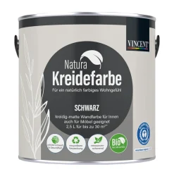 Discount Vincent Natura Kreidefarbe Schwarz matt 2,5 L