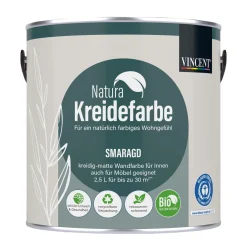 Outlet Vincent Natura Kreidefarbe Smaragd matt 2,5 L