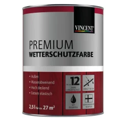 Discount Vincent Premium Wetterschutzfarbe Reinweiß L