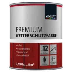 Online Vincent Premium Wetterschutzfarbe Tiefschwarz L