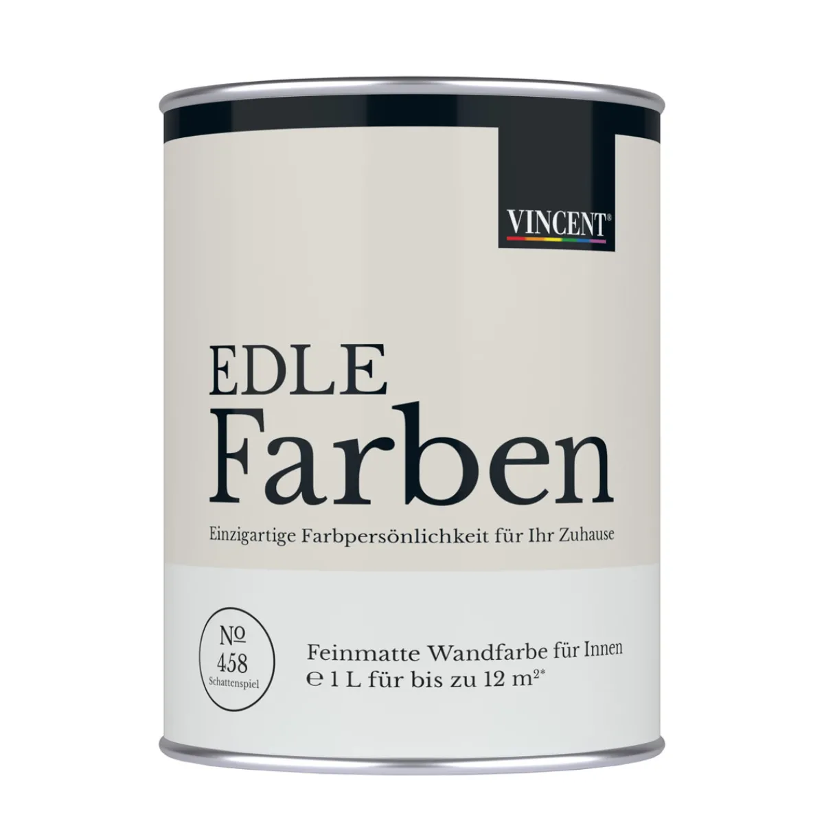 Hot Vincent Wandfarbe EDLE Farben Schattenspiel matt 1,0 L