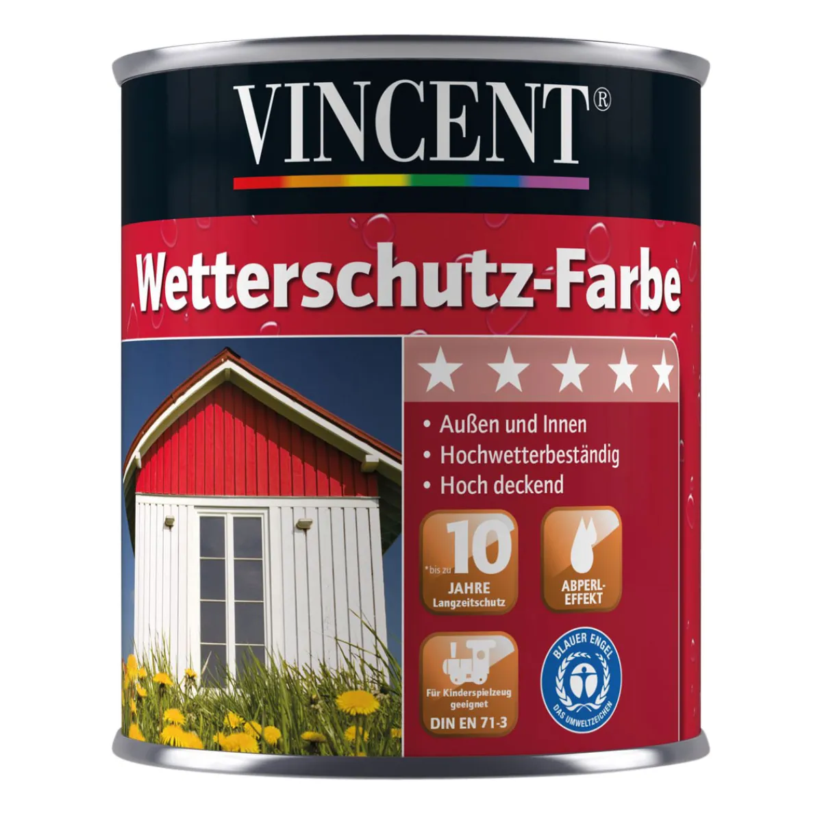 Vincent Wetterschutzfarbe anthrazit L
