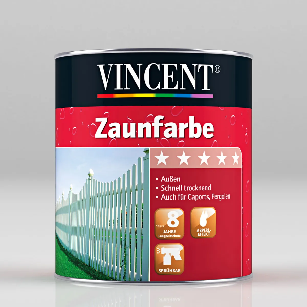 Discount Vincent Zaunfarbe grau 2 l